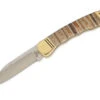 Buck Knives 110 Folding Hunter Finger Groove, Custom Natural Mammoth Tooth By Brian Yellowhorse W/ Sheath – Limited Edition -Buck Knives Sales 0110BYMTFG scaled 1