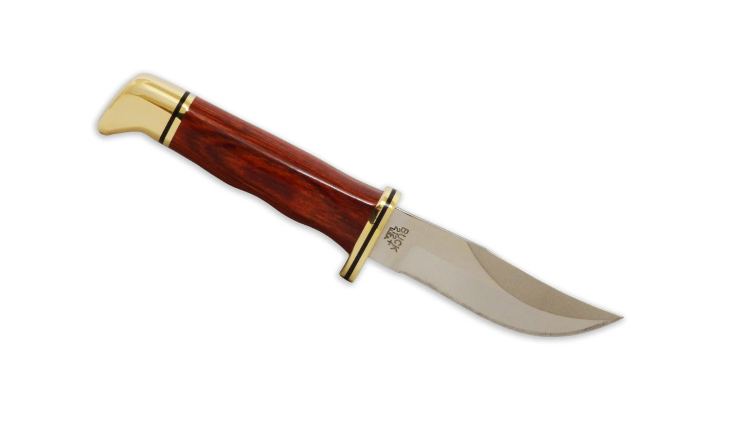Buck Knives 212 Fixed Ranger Cocobolo & Brass Fixed Blade Knife W/ Sheath 3 Buck Knives 212 Fixed Ranger Cocobolo & Brass Fixed Blade Knife W/ Sheath