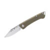 Buck Knives 250 Saunter Slip Joint Folding Knife, Clip Point 154CM Blade, OD Green Micarta Handle -Buck Knives Sales 0250GRS1 Standard 1