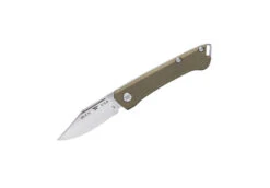 Buck Knives 250 Saunter Slip Joint Folding Knife, Clip Point 154CM Blade, OD Green Micarta Handle