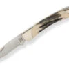 Buck Knives 055 Mini 110 Folding Hunter Genuine Stag Pocket Knife “The 55” -Buck Knives Sales 055STSSH.1 34369