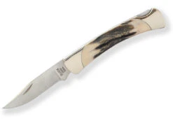 Buck Knives 055 Mini 110 Folding Hunter Genuine Stag Pocket Knife “The 55”