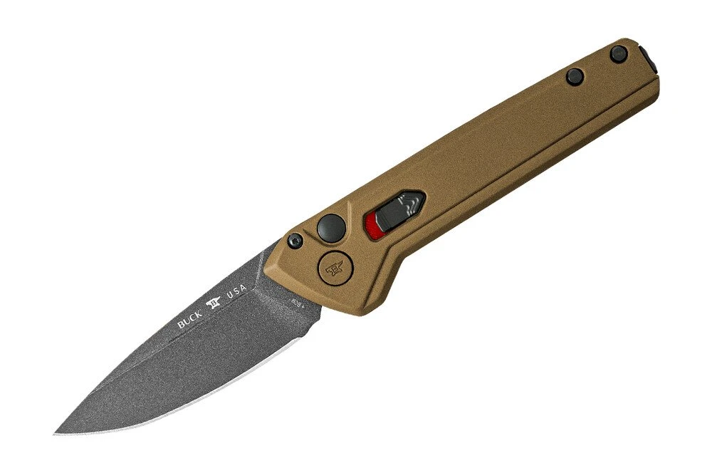 Buck Knives 838 Deploy Auto Folding Knife 3.25″ Drop Point Cerakote 154CM Blade, Burnt Bronze Cerakote Aluminum Handles W/ Clip 3 Buck Knives 838 Deploy Auto Folding Knife 3.25″ Drop Point Cerakote 154CM Blade, Burnt Bronze Cerakote Aluminum Handles W/ Clip