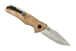 Buck Knives 841 Sprint Pro Ball Bearing Flipper Folding Knife, 3.125″ S30V Blade, Natural Canvas Micarta Handle W/ Clip -Buck Knives Sales 0841TNS B 1