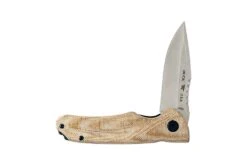 Buck Knives 841 Sprint Pro Ball Bearing Flipper Folding Knife, 3.125″ S30V Blade, Natural Canvas Micarta Handle W/ Clip -Buck Knives Sales 0841TNS B 3