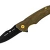 Buck Knives 842 Sprint Ops Pro Ball Bearing Flipper Folding Knife S45VN Black Blade OD Green Micarta Handle W/ Clip – Limited Edition -Buck Knives Sales 0842GRSLE B