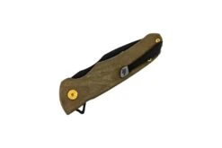 Buck Knives 842 Sprint Ops Pro Ball Bearing Flipper Folding Knife S45VN Black Blade OD Green Micarta Handle W/ Clip – Limited Edition -Buck Knives Sales 0842GRSLE B 1