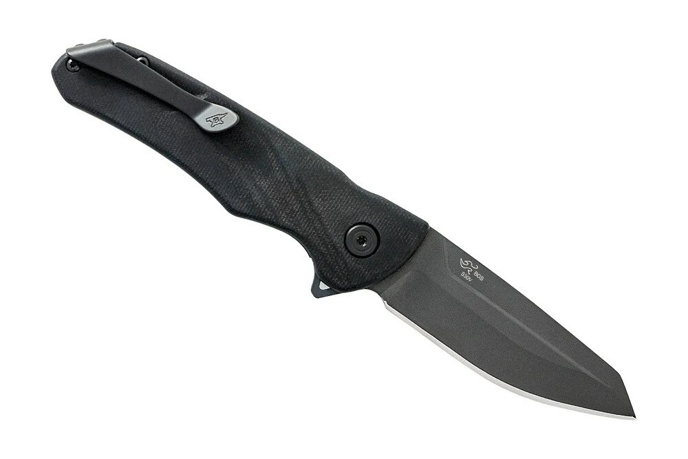 Buck Knives 843 Sprint Ops Ball Bearing Flipper Folding Knife, 3.125″ S30V Reverse Tanto Blade, Black Micarta Handle W/ Clip 4 Buck Knives 843 Sprint Ops Ball Bearing Flipper Folding Knife, 3.125″ S30V Reverse Tanto Blade, Black Micarta Handle W/ Clip - Image 2