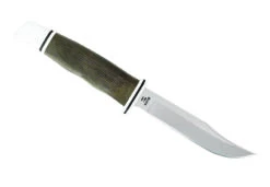 Buck Knives 102 Woodsman Pro Fixed Blade Knife 4″ S35VN Green Canvas Micarta Handle W/ Leather Sheath