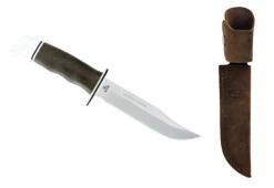 Buck Knives 119 Special Pro Fixed Blade Knife 6″ S35VN Blade, Green Canvas Micarta Handle W/ Upgraded Suede Sheath