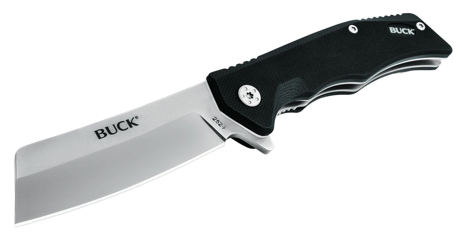 Buck Knives 252 Trunk Black G-10 Cleaver Folding Knife W/ Clip 0252BKS 7 Buck Knives 252 Trunk Black G-10 Cleaver Folding Knife W/ Clip 0252BKS - Image 5