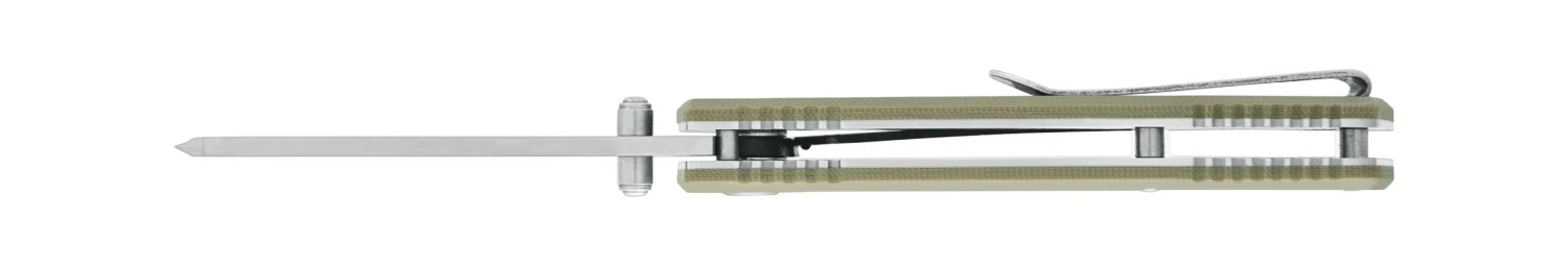 Buck Knives 252 Trunk Tan G-10 Cleaver Folding Knife W/ Clip 0252TNS-B 6 Buck Knives 252 Trunk Tan G-10 Cleaver Folding Knife W/ Clip 0252TNS-B - Image 4