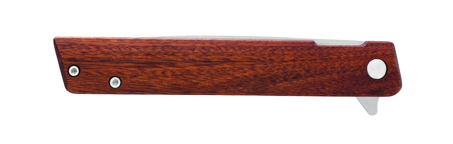 Buck Knives 256 Decatur Wood Flipper Folding Knife W/ Clip 0256BRS 6 Buck Knives 256 Decatur Wood Flipper Folding Knife W/ Clip 0256BRS - Image 4