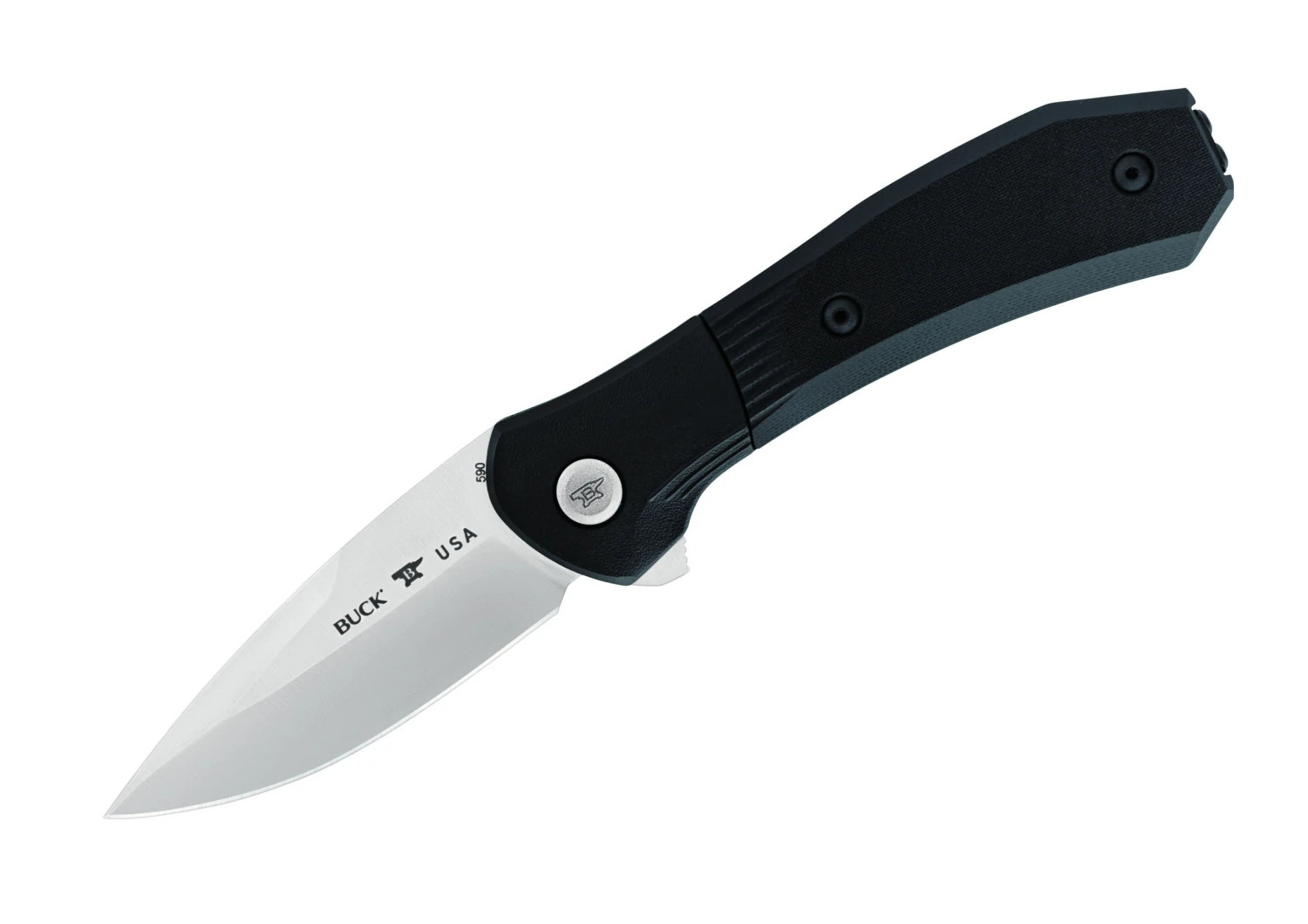 Buck Knives 590 Paradigm Assisted Open Knife 3″ S35VN Drop Point Blade, Black G10 Handles, Rotating Bolster Lock W/ Clip 3 Buck Knives 590 Paradigm Assisted Open Knife 3″ S35VN Drop Point Blade, Black G10 Handles, Rotating Bolster Lock W/ Clip
