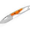 Buck Knives 630 Paklite Hide Select, Orange Handle, 2.75″ 420HC Fixed Blade Knife W/ Sheath -Buck Knives Sales 630 Orange