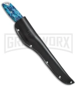 Buck Knives Buck 035 Abyss Kryptek Pontus Fillet Knife - Satin Plain -Buck Knives Sales Buck 035 Abyss Fillet knife kryptek pontus satin BHQ 51747 er sheath large