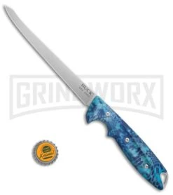 Buck Knives Buck 035 Abyss Kryptek Pontus Fillet Knife - Satin Plain -Buck Knives Sales Buck 035 Abyss Fillet knife kryptek pontus satin BHQ 51747 er size large