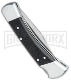 Buck Knives Buck 110 Elite Automatic Black G-10 Lockback Knife - Satin Plain -Buck Knives Sales Buck 110 Elite Automatic LB Black G 10 Satin 0110BKSA BHQ 79345 jr side 1 large