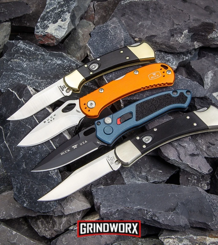 Buck Knives Buck SpitFire Orange Folding Knife - Satin Plain 5 Buck Knives Buck SpitFire Orange Folding Knife - Satin Plain - Image 3