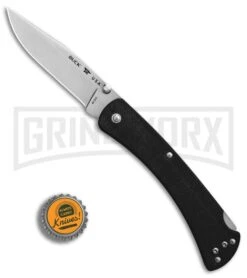 Buck Knives Buck 110 Slim Pro Black G-10 Lockback Knife - Satin Plain -Buck Knives Sales Buck 110 Hunter Slim Pro Black G10 Satin BHQ 88727 er bottlecap large