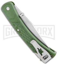 Buck Knives Buck 110 Slim Select OD Green Lockback Knife- Satin Plain -Buck Knives Sales Buck 110 Slim Select LB OD Green Satin 0110ODS2 BHQ 106666 jr side large 1