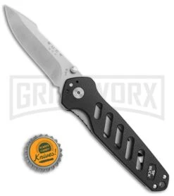 Buck Knives Buck Black Alpha Crosslock Knife W/ Saw & Gut Hook Blade 0183BKS1-B -Buck Knives Sales Buck 183 Alpha Crosslock black saw gut hook satin 0183BKS1 BHQ 66587 er size large