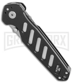 Buck Knives Buck Black Alpha Crosslock Knife W/ Saw & Gut Hook Blade 0183BKS1-B -Buck Knives Sales Buck 183 Alpha Crosslock black saw gut hook satin 0183BKS1 BHQ 66587 er spine large