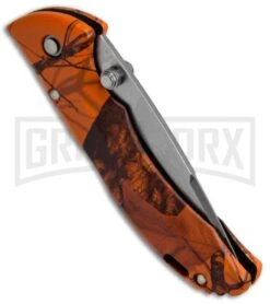Buck Knives Buck Bantam BBW Mossy Oak Blaze Camo Folding Knife - Satin Plain -Buck Knives Sales Buck Bantam BBW Mossy Oak Blaze Camo 0284CMS9 BHQ 12359 jr side large
