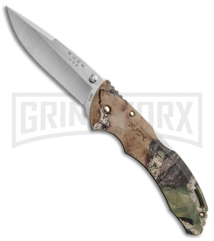 Buck Knives Buck Bantam BHW Mossy Oak Break-Up Camo Folding Knife - Satin Plain 3 Buck Knives Buck Bantam BHW Mossy Oak Break-Up Camo Folding Knife - Satin Plain