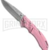 Buck Knives Buck Bantam BLW Mossy Oak Pink Camo Folding Knife - Satin Plain