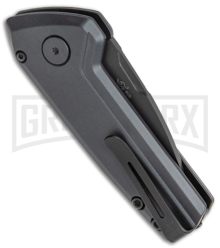 Buck Knives Buck Deploy Gray Mini Automatic Knife - Black Plain 5 Buck Knives Buck Deploy Gray Mini Automatic Knife - Black Plain - Image 3