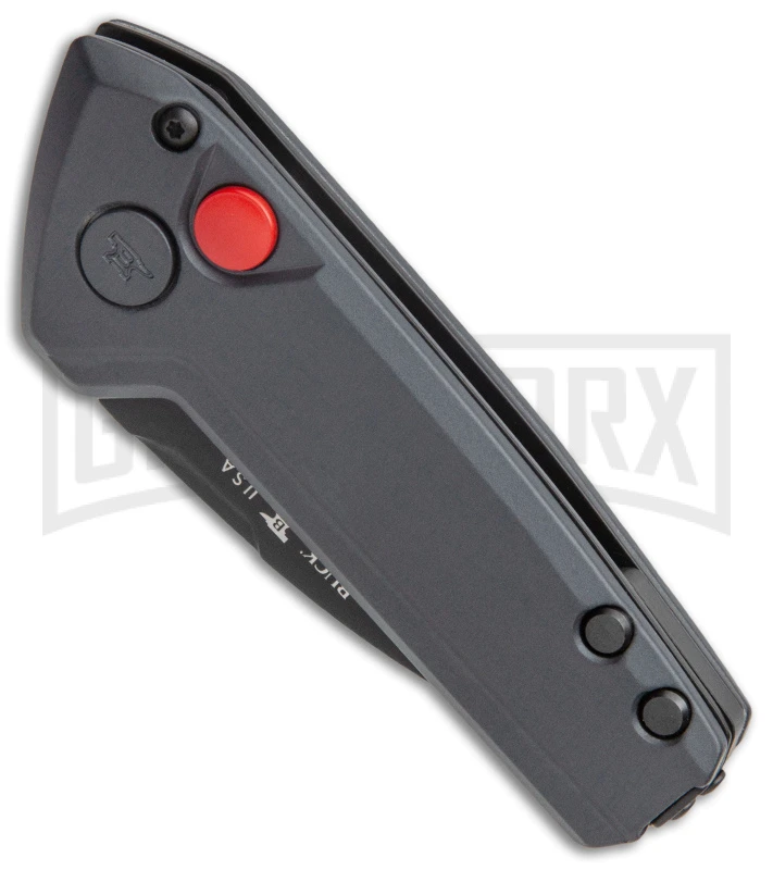 Buck Knives Buck Deploy Gray Mini Automatic Knife - Black Plain 4 Buck Knives Buck Deploy Gray Mini Automatic Knife - Black Plain - Image 2