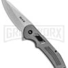 Buck Knives Buck Hexam Gray Aluminum Folding Knife - Satin Plain