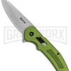 Buck Knives Buck Hexam Green Aluminum Folding Knife - Satin Plain