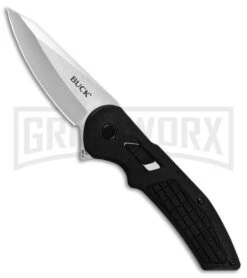 Buck Knives Buck Hexam Black Polymer Folding Knife - Satin Plain