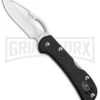 Buck Knives Buck Mini SpitFire Black Folding Knife - Satin Plain -Buck Knives Sales Buck Mini SpitFire LB Black Satin 0726BKS BHQ 92994 jr large