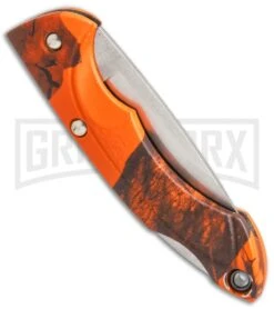 Buck Knives Buck Nano Bantam Mossy Oak Blaze Camo Folding Knife - Satin Plain -Buck Knives Sales Buck Nano Bantam Mossy Oak Blaze Camo satin BHQ 12356 er side large