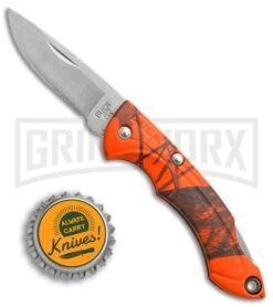 Buck Knives Buck Nano Bantam Mossy Oak Blaze Camo Folding Knife - Satin Plain -Buck Knives Sales Buck Nano Bantam Mossy Oak Blaze Camo satin BHQ 12356 er size large