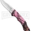 Buck Knives Buck Nano Bantam Pink Mossy Oak Camo Folding Knife - Satin Plain -Buck Knives Sales Buck Nano Bantam Pink Mossy Oak Camo 0283CM10 B CAT. 3840 BHQ 12357 jr 2 large
