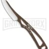Buck Knives Buck PakLite Caper Brown Fixed Blade Knife - Satin Plain -Buck Knives Sales Buck PakLite Caper Brown Satin 0135BRS BHQ 106674 jr large