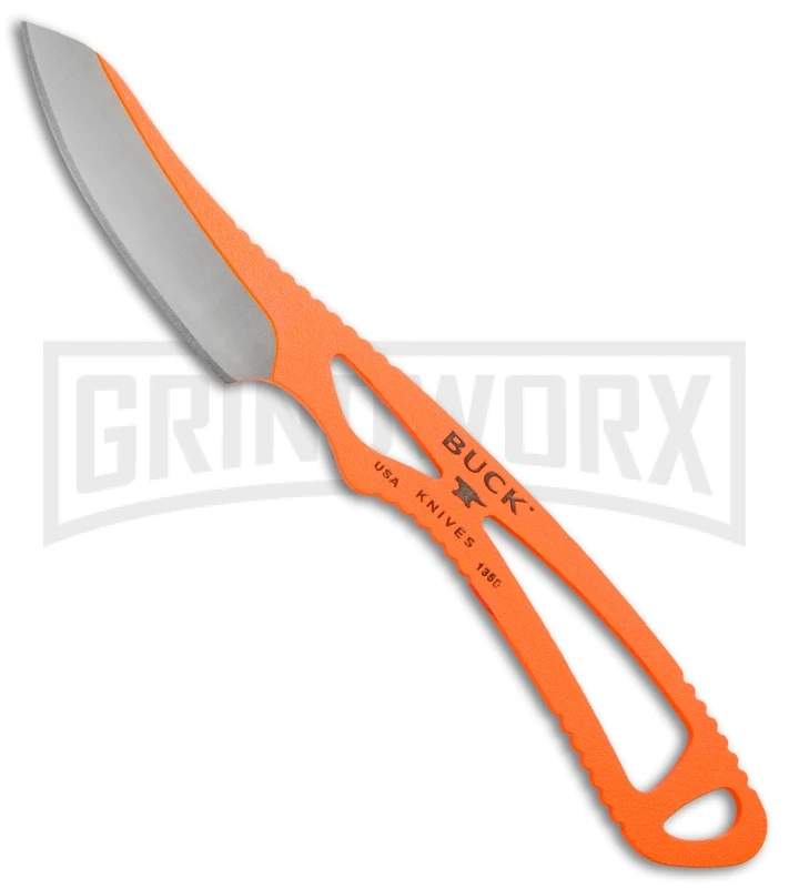 Buck Knives Buck PakLite Caper Fixed Blade Knife - Orange Plain 3 Buck Knives Buck PakLite Caper Fixed Blade Knife - Orange Plain