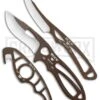 Buck Knives Buck PakLite Field Master Kit Brown Fixed Blade/Guthook - Brown/Satin -Buck Knives Sales Buck PakLite Field Master Guthook Brown 0141BRSVP BHQ 106683 jr large