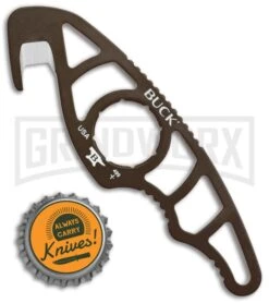 Buck Knives Buck PakLite Guthook Brown - Plain -Buck Knives Sales Buck PakLite Guthook Brown 0499BRG BHQ 106695 jr bottlecap large