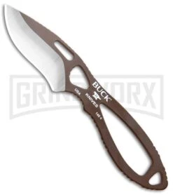 Buck Knives Buck PakLite Skinner Fixed Blade Knife - Brown/Satin Plain