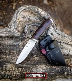 Buck Knives Buck Selkirk Micarta Fixed Blade Knife - Satin Plain -Buck Knives Sales Buck Selkirk Fixed Blade Knife Micarta Satin 0863BRS BHQ 27469 kp roots web large