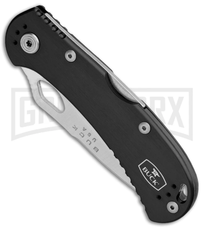 Buck Knives SpitFire Black Folding Knife - Satin Plain 4 Buck Knives SpitFire Black Folding Knife - Satin Plain - Image 2