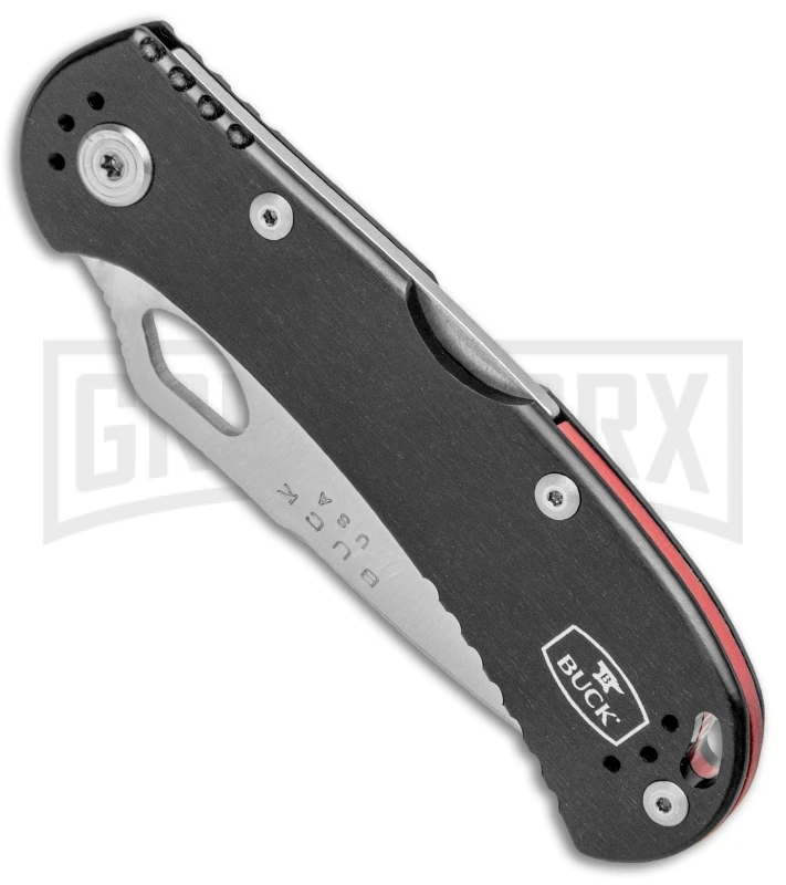 Buck Knives SpitFire Black Folding Knife - Satin Serr 4 Buck Knives SpitFire Black Folding Knife - Satin Serr - Image 2