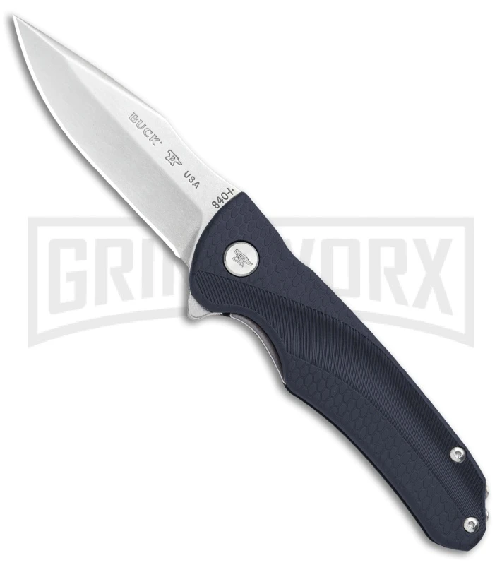 Buck Knives Buck Sprint Select Blue Liner Lock Knife- Satin Plain 3 Buck Knives Buck Sprint Select Blue Liner Lock Knife- Satin Plain