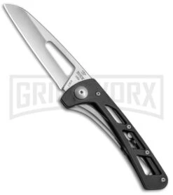 Buck Knives Buck Vertex Black Aluminum Folding Knife - Satin Plain