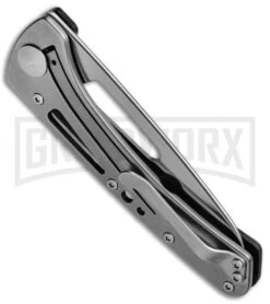 Buck Knives Buck Vertex Black Aluminum Folding Knife - Satin Plain -Buck Knives Sales Buck Vertex Black Alum 0418BKS B BHQ 66591 jr side large